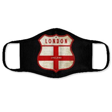 Discover London England coat of arms Face Masks