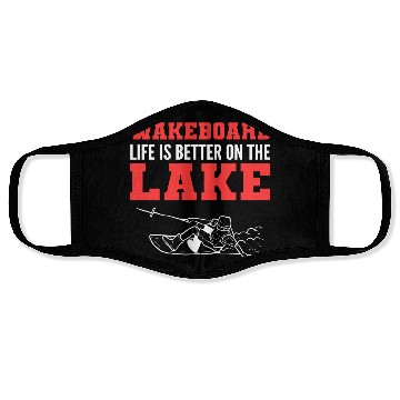 Discover Better on Lake Wakeboarder Gift Face Masks