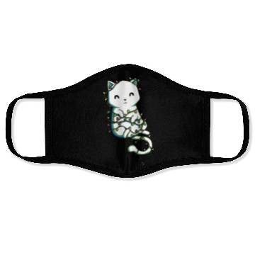Discover cat All Tangled Face Masks