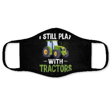 Discover Farming Farmer Tractor Lover Face Masks