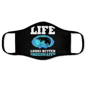 Discover Life Looks Better Underwater Funny Scuba Diving Face Masks