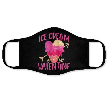 Discover Ice Cream Valentines Day Heart Face Masks
