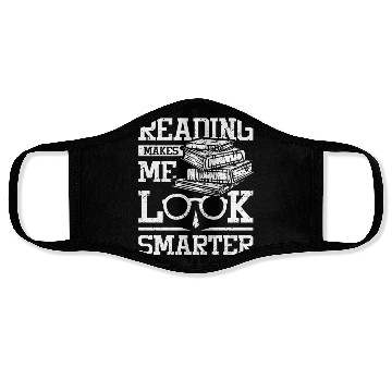 Discover Reading makes me look smarter Face Masks