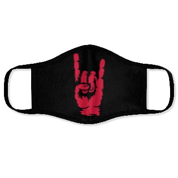 Discover Cool heavy metal hand Face Masks