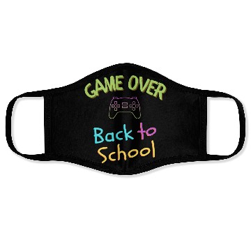 Discover Game Over- Back to School time Face Masks