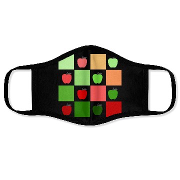 Discover Apples to Apples - Red and Green Ombre Face Masks