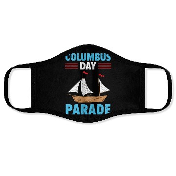Discover Columbus Day Parade Christopher Columbus Navigator Face Masks