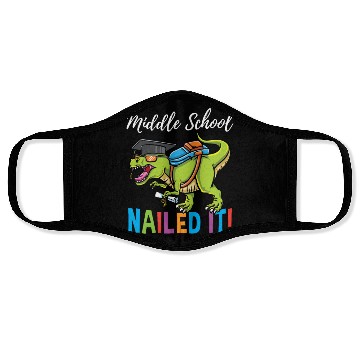 Discover Middle School Nailed It Dinosaur Graduation Face Masks