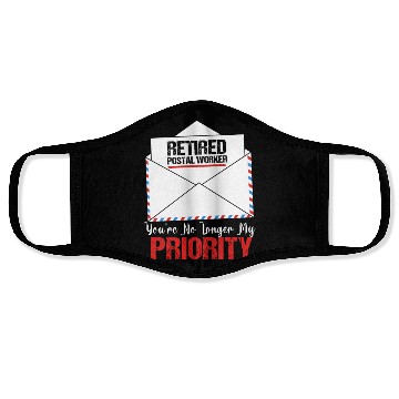 Discover Funny Retirement Retired Postal Worker Face Masks