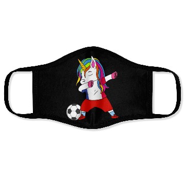 Discover France Soccer Dabbing Gift Face Masks
