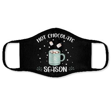 Discover Hot Chocolate Season Snow Winter Season Drink Face Masks