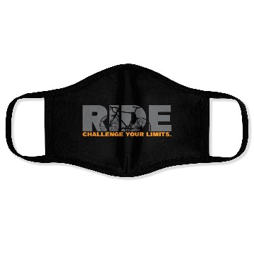 Discover Ride Challenge Your Limits Cycling Face Masks