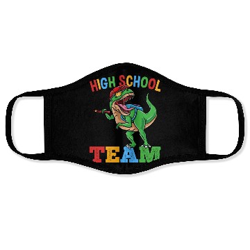 Discover High School Team T-Rex Dinosaur Boys Face Masks
