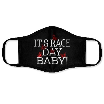 Discover Racing Face Masks, It's Race Day Baby Butterfly Face Masks,