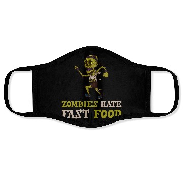 Discover Zombies Hate Fast Food Face Masks