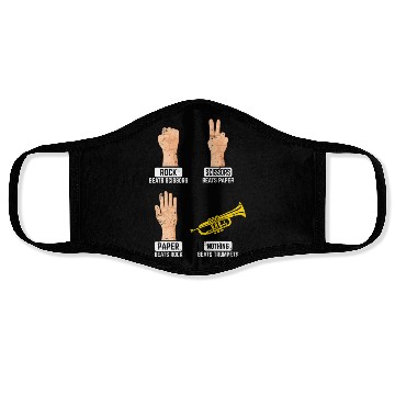 Discover Rock Paper Scissors Nothing Beats Trumpets Trumpet Face Masks