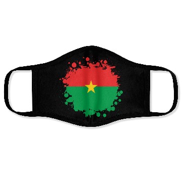 Discover Burkina Faso flags blob Face Masks