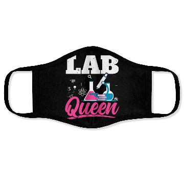 Discover Lab Queen Biologist Science Teacher Biology Major Face Masks
