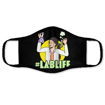 Discover #LabLife Biologist Science Teacher Biology Major Face Masks