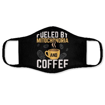 Discover Fueled By Mitochondria And Coffee Caffeine Science Face Masks