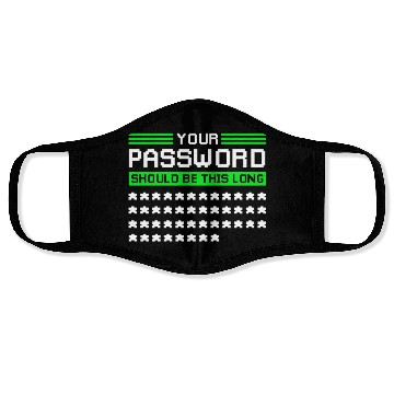 Discover Funny Cyber Security Password Face Masks