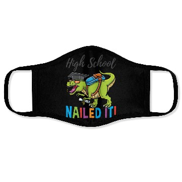 Discover High School Nailed It Dinosaur Graduation Face Masks