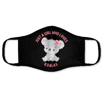 Discover Just A Girl Who Loves Koala Face Masks