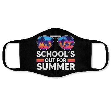 Discover Schools Out For Summer Teacher Face Masks