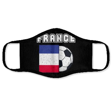 Discover France Soccer Team Flag Gift Face Masks