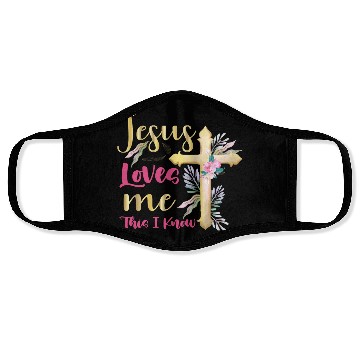 Discover Jesus Loves Me This I Know Easter Day Quotes Face Masks