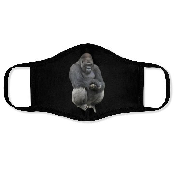 Discover Majestic Gorilla Silhouette Design Face Masks