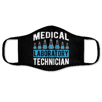 Discover Lab Tech Medical Laboratory Technician Chemist Face Masks