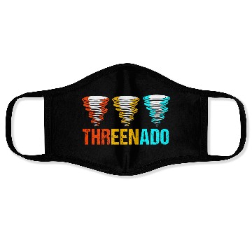 Discover 3rd Birthday Threenado Birthday Tornado Face Masks
