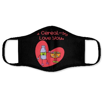Discover I Cereal-sy Love You Face Masks