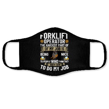 Discover Forklift Operator Driver Lift Truck Training Face Masks