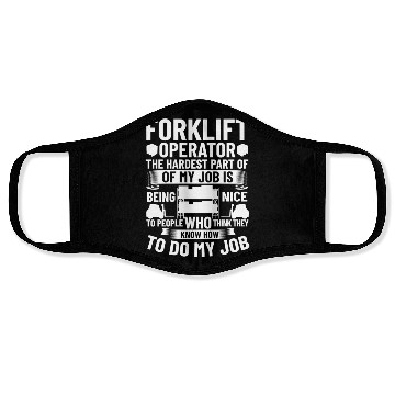 Discover Forklift Operator Driver Lift Truck Training Face Masks