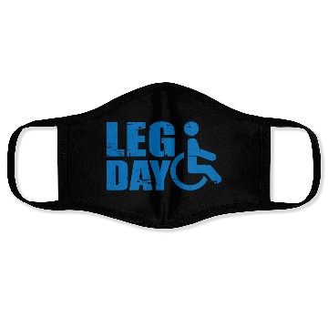 Discover Leg Day Handicapped Wheelchair 19 Face Masks