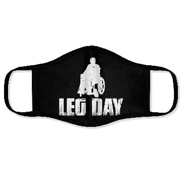 Discover Leg Day Handicapped Wheelchair 20 Face Masks