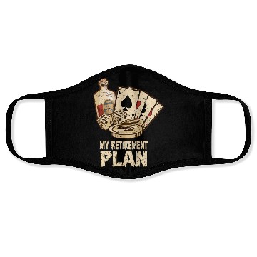 Discover Poker Player Retirement Plan Playing Poker Face Masks