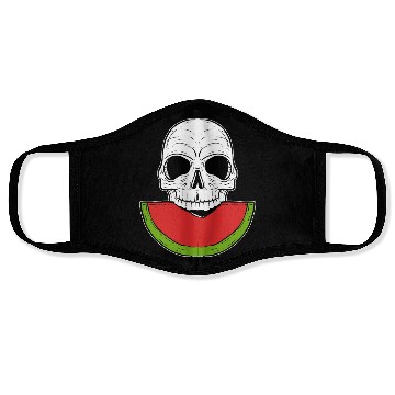 Discover Watermelon Skull Fruitarianism Gift Face Masks