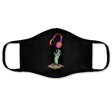 Discover One More Song Zombie Reaching Headphones Face Masks