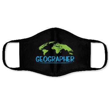 Discover Geographer Geographic Teacher Geography Student Face Masks