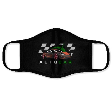 Discover Racing Car Face Masks