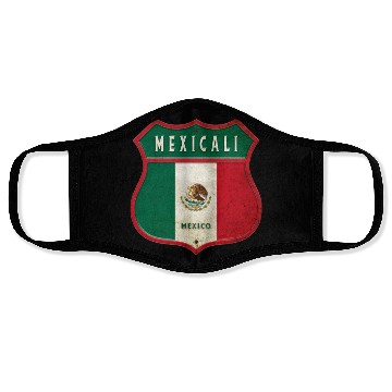 Discover Mexicali Mexico crest design Face Masks