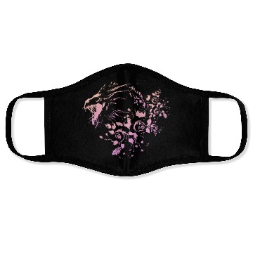 Discover Dragon Flowers - Cream Gradient Face Masks