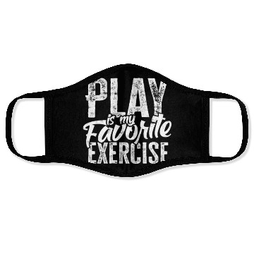 Discover Play Is My Favorite Exercise - disorder Face Masks