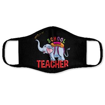 Discover Back To School Elephant School Teacher Face Masks