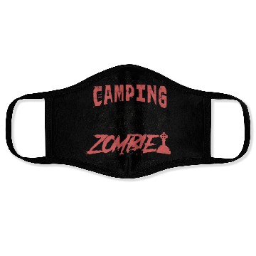 Discover Camping Zombie Survival Training - nature Face Masks