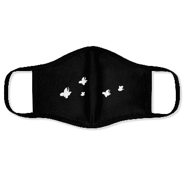 Discover symbols shapes nature butterfly bee animals Face Masks