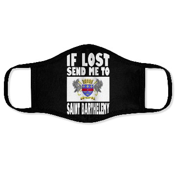 Discover Saint Barthélemy Flag Saying Face Masks